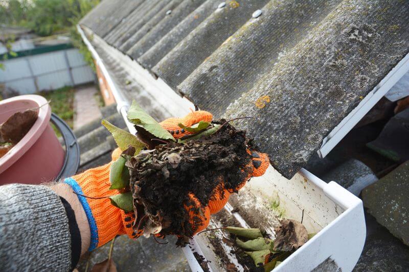 Cleaning gutter
